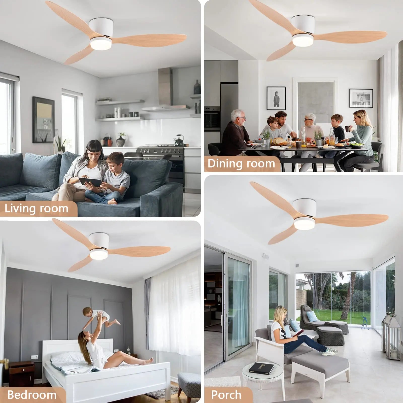 Large Minimalist Ceiling Fan - dimension