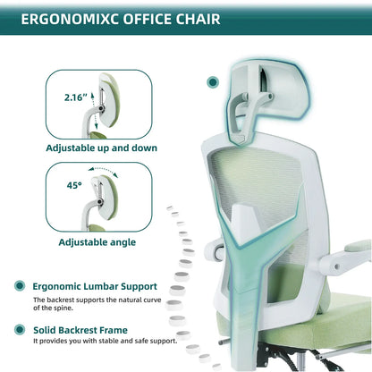 Ergonomic High-Back Mesh Office Chair with Lumbar Support