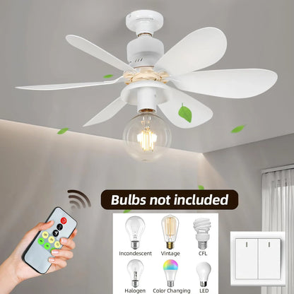 E27 Socket Ceiling Fan - installed ceiling