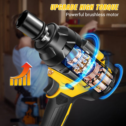 Cordless Impact Wrench 750Nm | High Torque | Car Tyres Trucks & Home Use