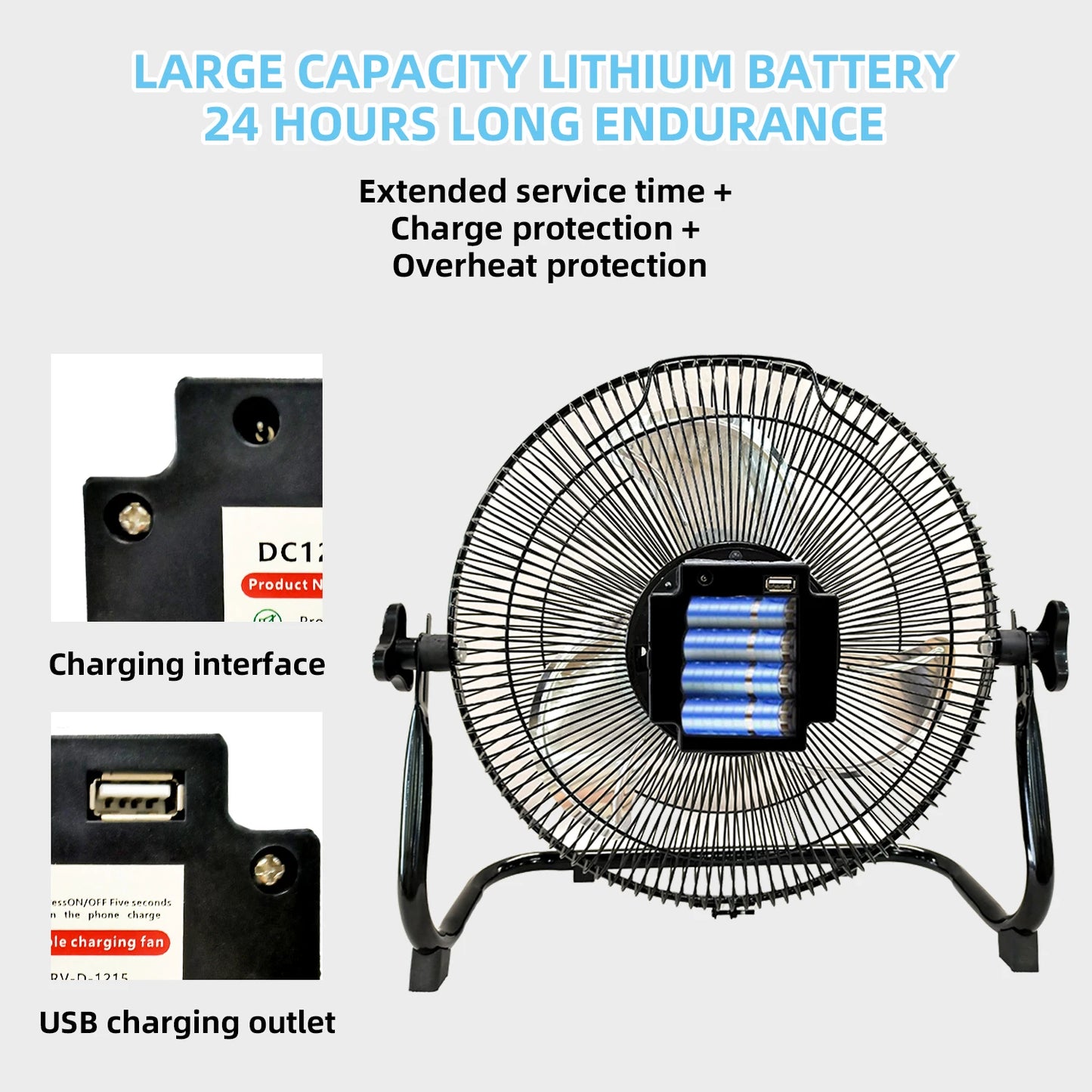 Solar Portable Fan - outdoor use