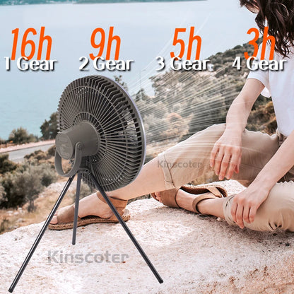 10000mAh Camping Fan - LED light mode
