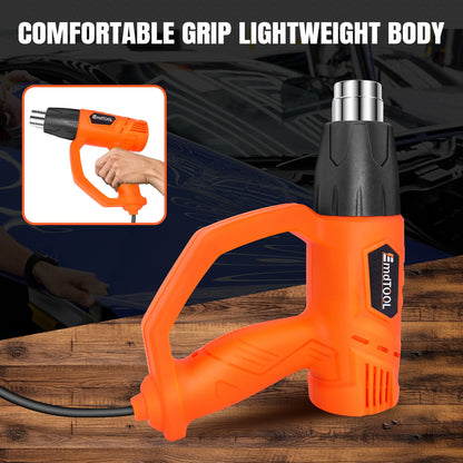 2000W Heat Gun | 4 Nozzles | 300-600C | Paint Stripping Welding & DIY