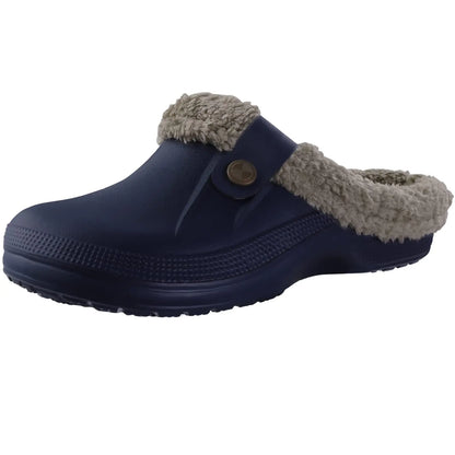 Faux Fur Non-Slip Clogs – Warm & Comfortable Indoor/Outdoor Footwear