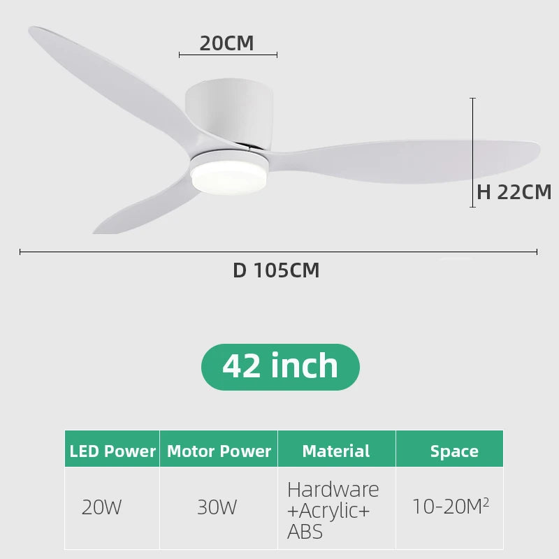 Large Minimalist Ceiling Fan - installation