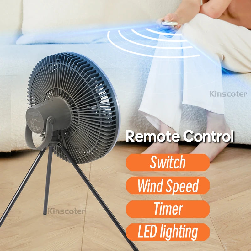 10000mAh Camping Fan - rechargeable battery