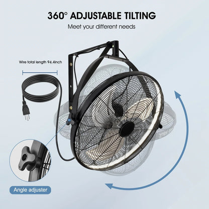 20 Inch Industrial Ceiling Fan - specification