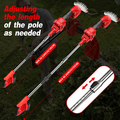 2-in-1 Cordless Pruning Tool | Grass Shear & Hedge Trimmer | Dual Battery