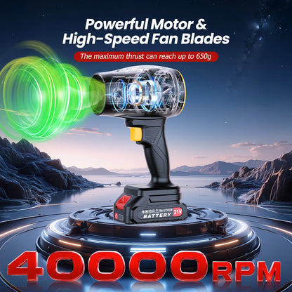 Turbo Jet Cordless Leaf Blower | Dual Battery | Powerful Handheld Garden Blower
