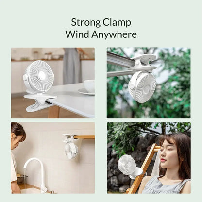 Clip On Fan USB Rechargeable - features