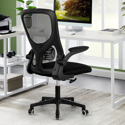 Ergonomic Office Chair with Adjustable Lumbar Support & Flip-Up Armrests
