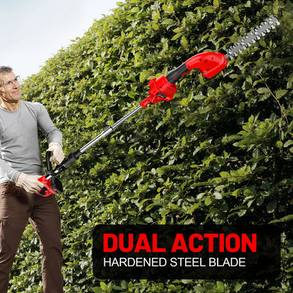 2-in-1 Cordless Pruning Tool | Grass Shear & Hedge Trimmer | Dual Battery