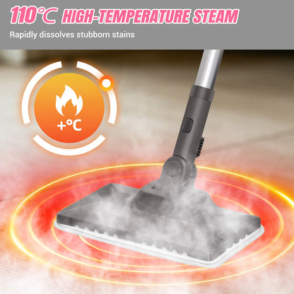 2000W Steam Cleaner | 1.9L Tank | 12-in-1 | Chemical-Free Deep Clean