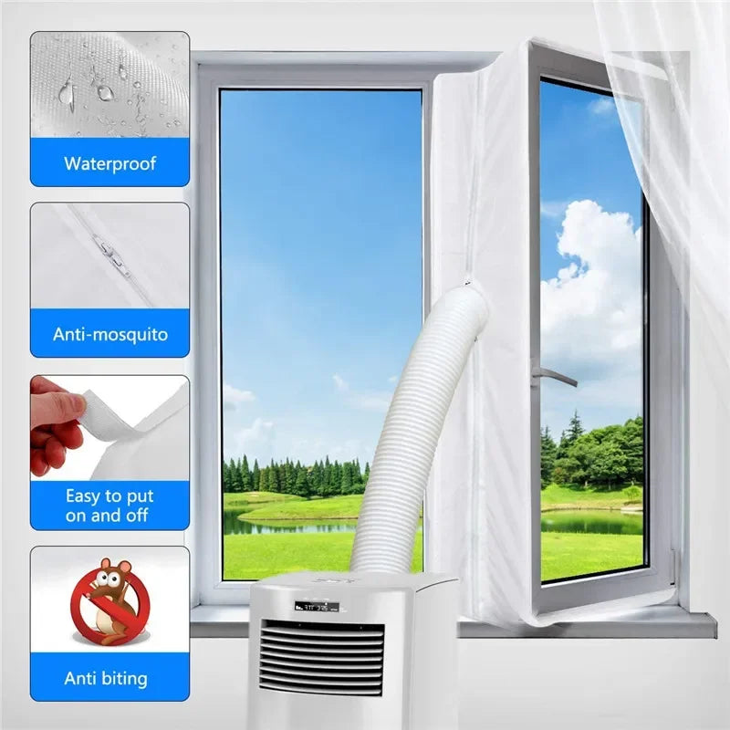 Portable AC Window Seal Kit - installation