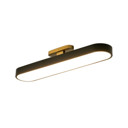 Flush Mount LED Ceiling Light Black/White with Remote Control 70cm Dimmable