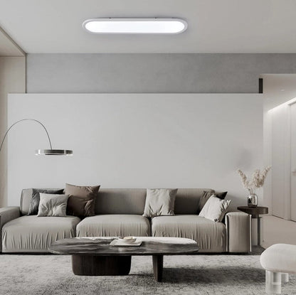 LED Ceiling Light Ultra Thin Low Profile Modern Black/White 70cm Cool White