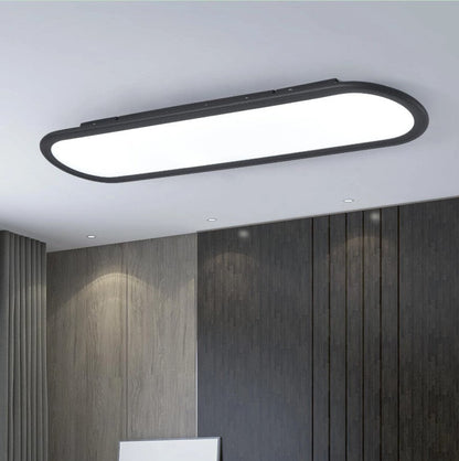LED Ceiling Light Ultra Thin Low Profile Modern Black/White 70cm Cool White