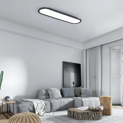 LED Ceiling Light Ultra Thin Low Profile Modern Black/White 70cm Cool White