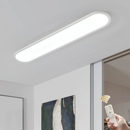 LED Ceiling Light Ultra Thin Low Profile Modern Black/White 100cm Dimmable 3 Color Lights