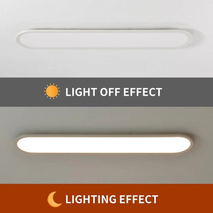 LED Ceiling Light Ultra Thin Low Profile Modern Black/White 100cm Dimmable 3 Color Lights