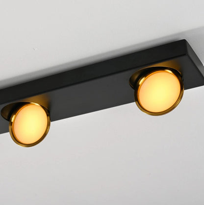 LED Ceiling Light Black 24W Modern Dimmable with Remote Control Lamp 82cm