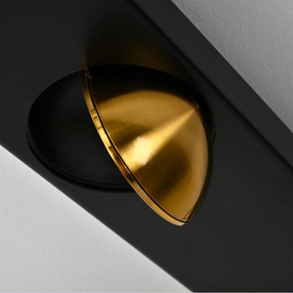 LED Ceiling Light Black 24W Modern Dimmable with Remote Control Lamp 82cm