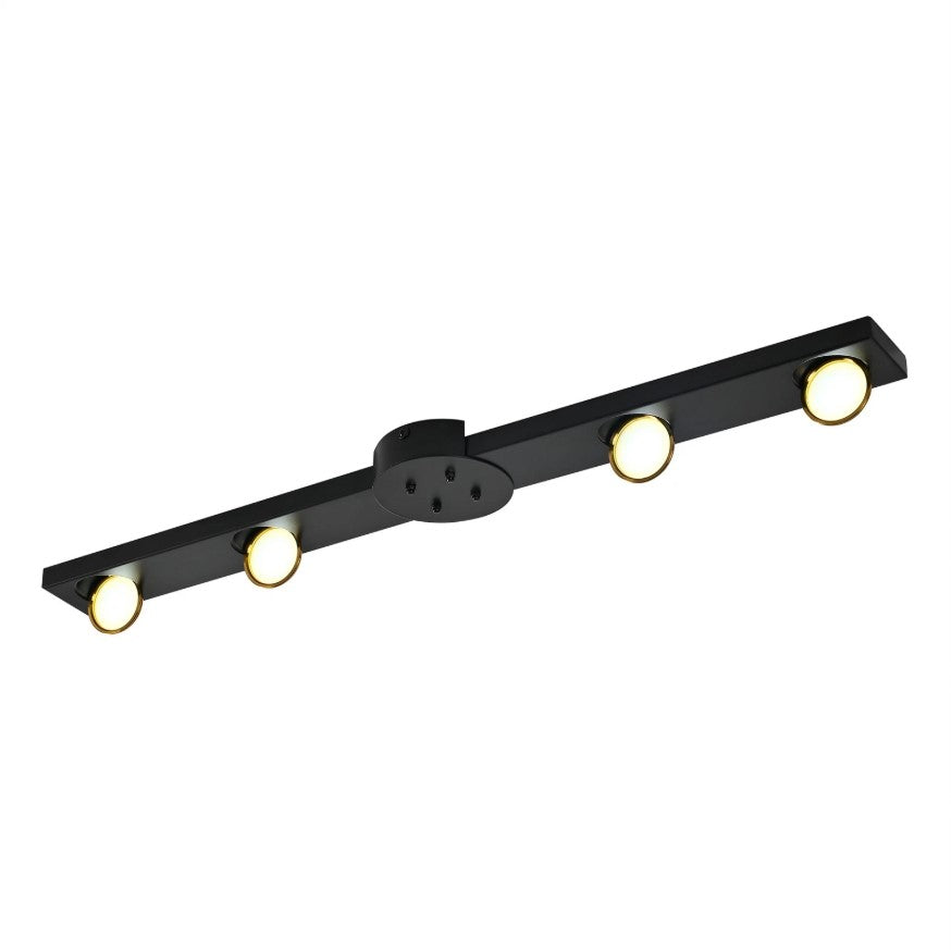 LED Ceiling Light Black 24W Modern Dimmable with Remote Control Lamp 82cm