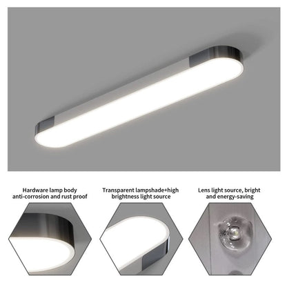 Modern LED Ceiling Light Dimmable with Remote Control Oval Light Black/Gold 100cm