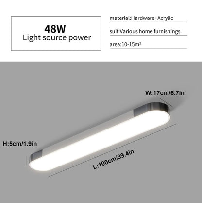 Modern LED Ceiling Light Dimmable with Remote Control Oval Light Black/Gold 100cm