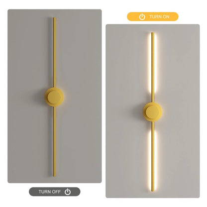 2Pack Rechargeable Wall Lights Indoor Dimmable LED Battery Wall Lights Gold 100cm
