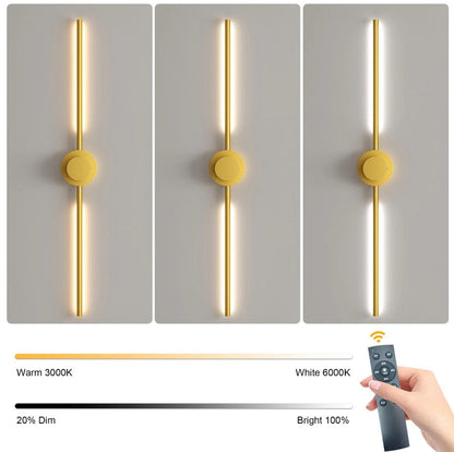 2Pack Rechargeable Wall Lights Indoor Dimmable LED Battery Wall Lights Gold 100cm