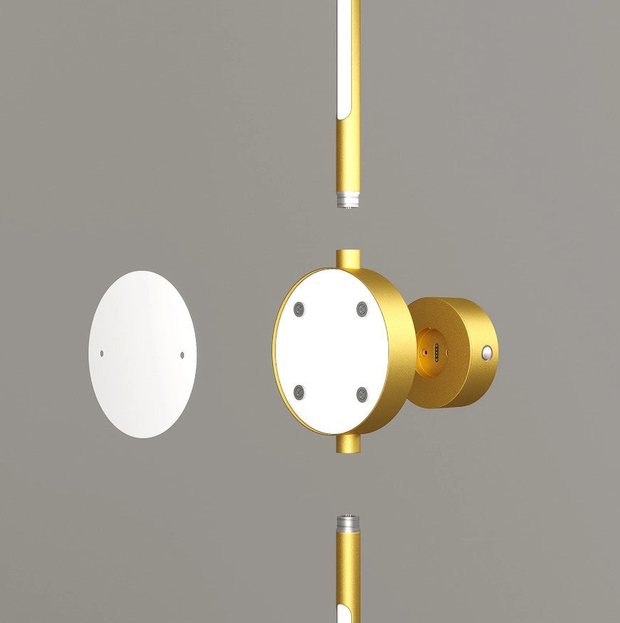 2Pack Rechargeable Wall Lights Indoor Dimmable LED Battery Wall Lights Gold 100cm