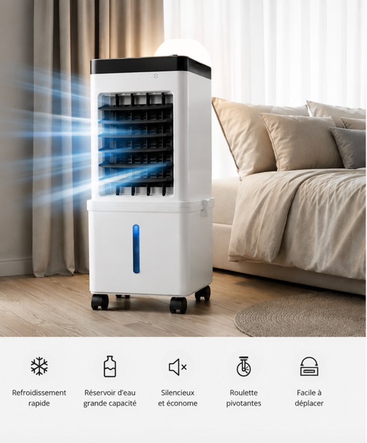ArcticFlow Portable Air Cooler Cool Any Room Without Energy Bill - UK