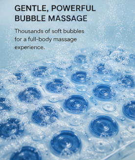 Bubble Spa Bath Mat – Silent Wireless Bubble Massage System with Remote Control