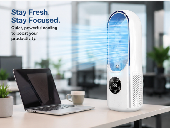 Bladeless USB Cooling Fan - desk use