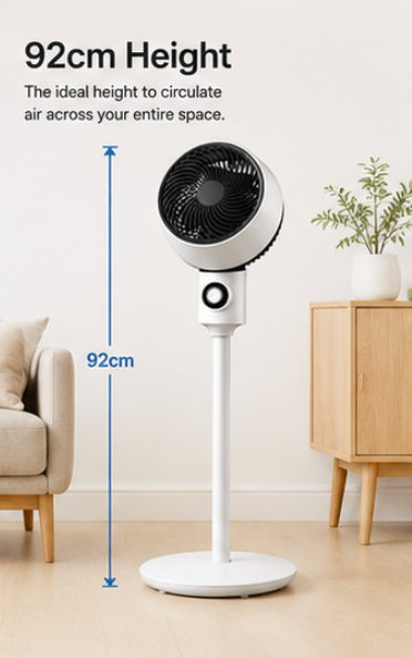 Quiet Oscillating Floor Fan - specification