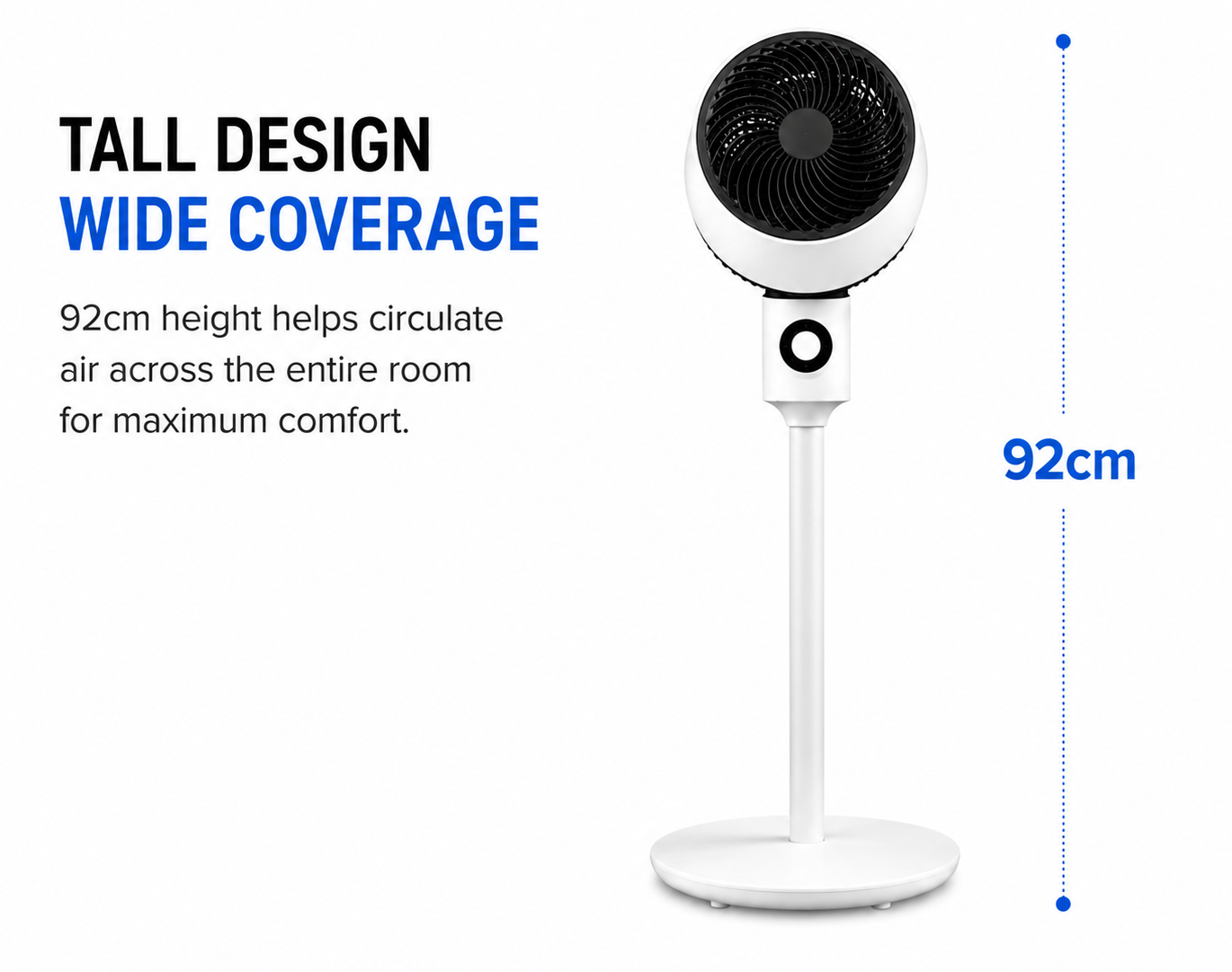 Advanced Air Circulation Fan - 360 airflow