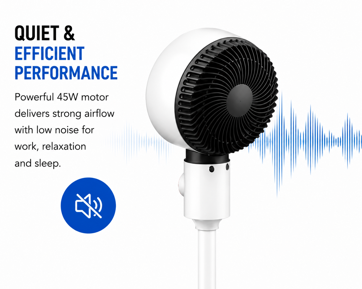 Advanced Air Circulation Fan - features