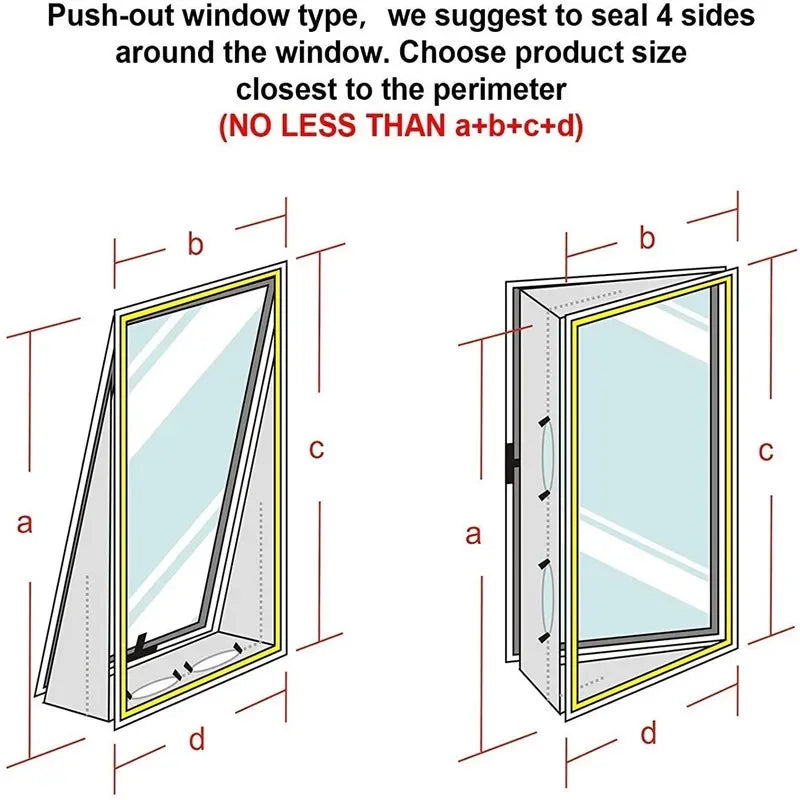 Portable AC Window Seal Kit - features