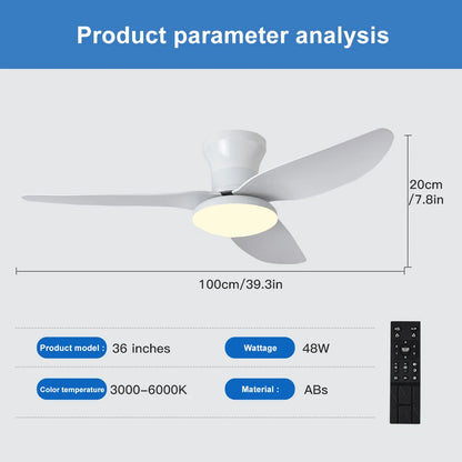 Modern LED Ceiling Fan - overview