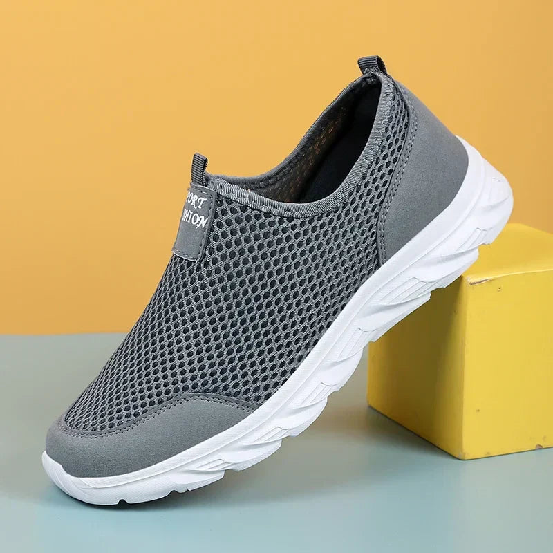 Men’s Breathable Mesh Slip-On Running Shoes
