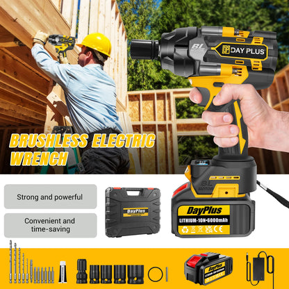 Cordless Impact Wrench 750Nm | High Torque | Car Tyres Trucks & Home Use