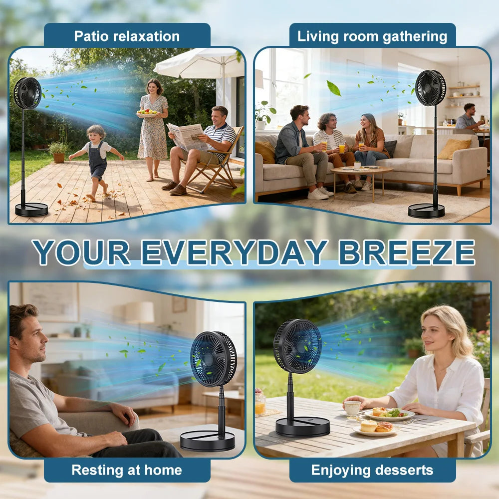 9 Inch Portable Desk Fan - features