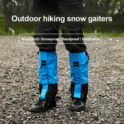 Waterproof Hiking Leg Gaiters – Durable Nylon Shoe Covers for Snow