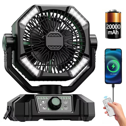 Camping Fan Rechargeable - specification