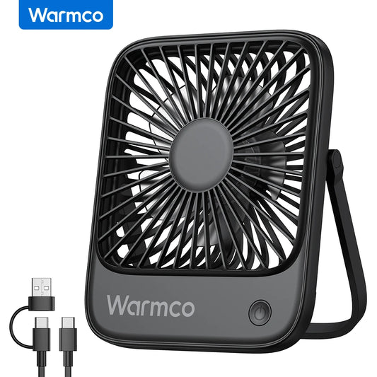 Mini USB Desk Fan USB-C Powered 3 Speeds 180 Degree Tilt Quiet Office Fan - UK