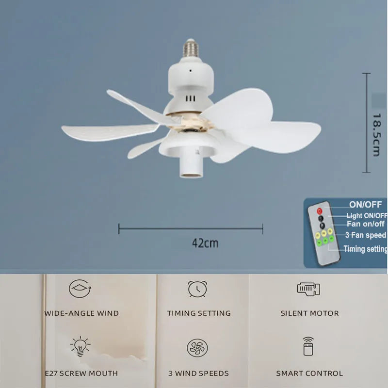 E27 Socket Ceiling Fan - overview