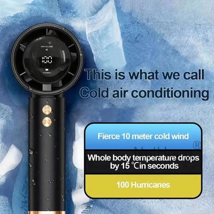 Handheld Mini Fan - LED display