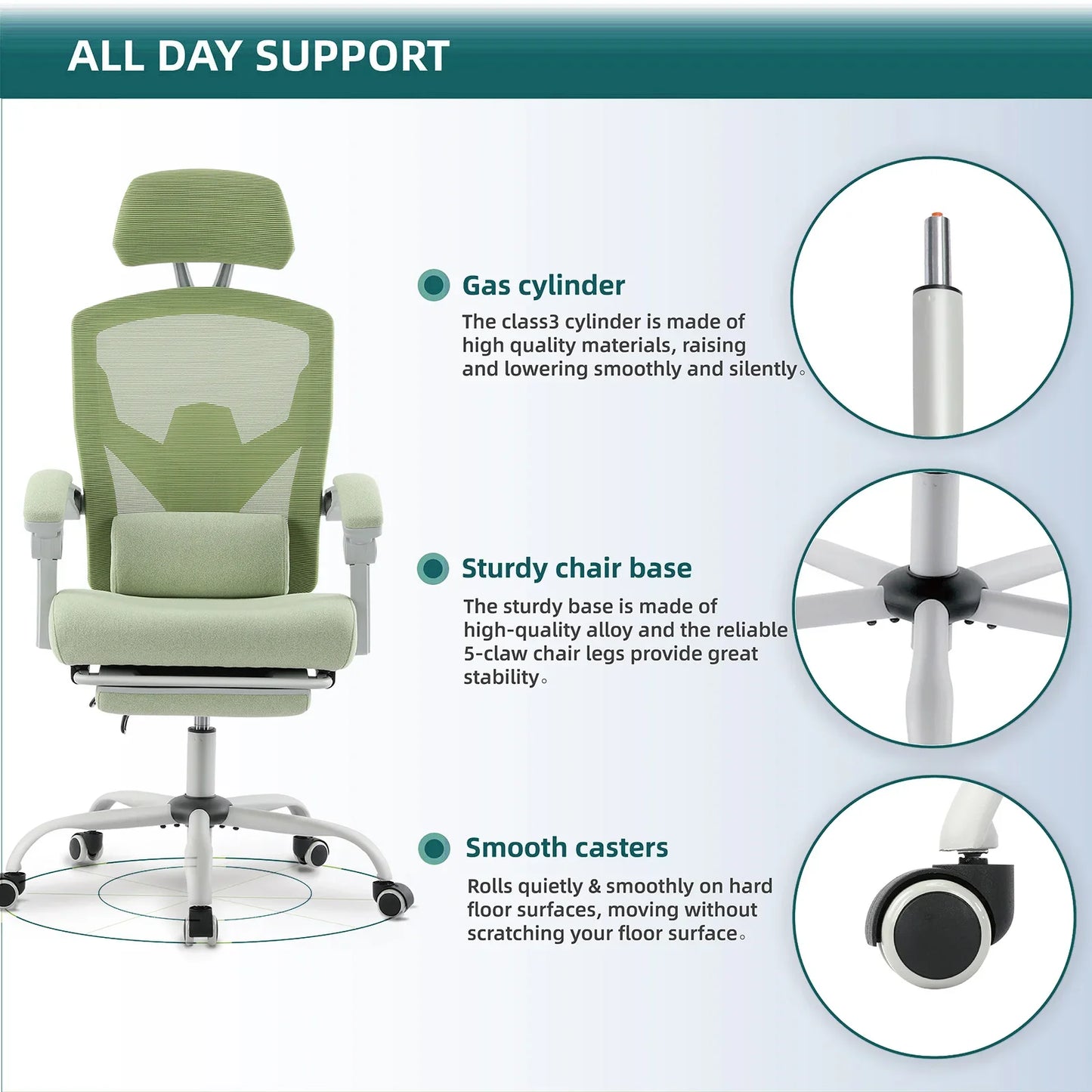Ergonomic High-Back Mesh Office Chair with Lumbar Support