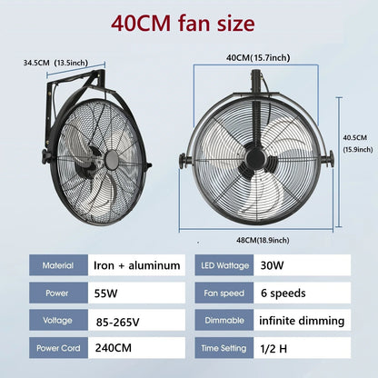 20 Inch Industrial Ceiling Fan - overview